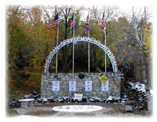 The American Service Women's Memorial at the South end of Main St. in Collbran CO was completed in 1991